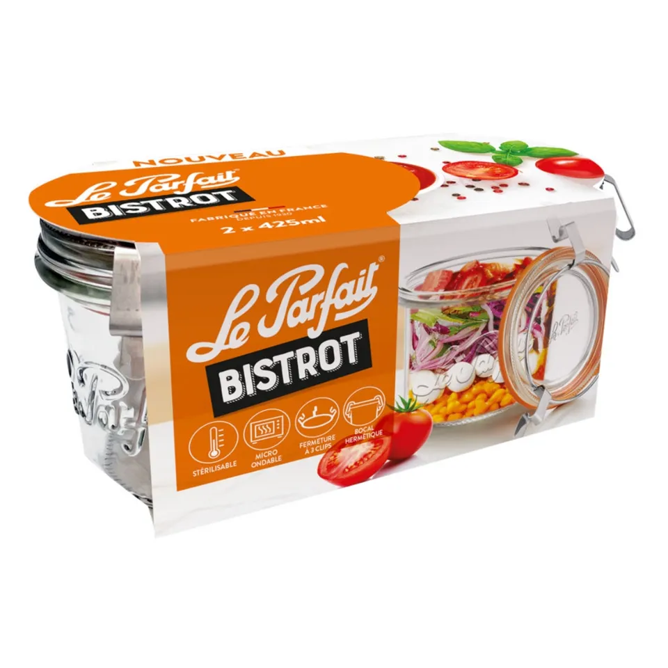 le-parfait-bistrot-lot-de-2-bocaux-425-ml-herm-tiques image 1