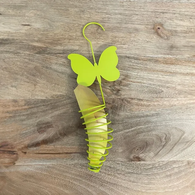 esschert-design-mangeoire-pour-papillon-jaune-suspendre image 1