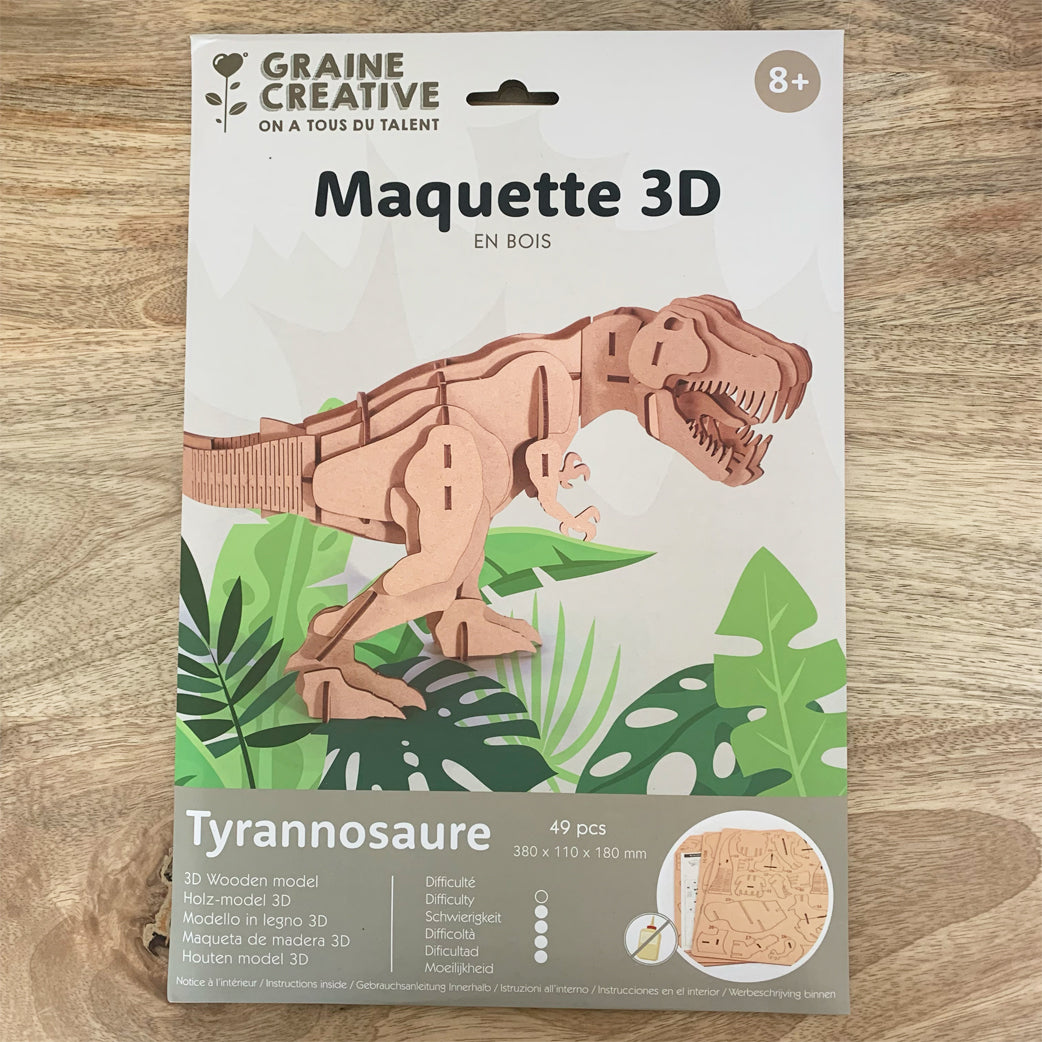 mes-courses-en-vrac-maquette-3d-bois-tyrannosaure-49-pi-ces image 1