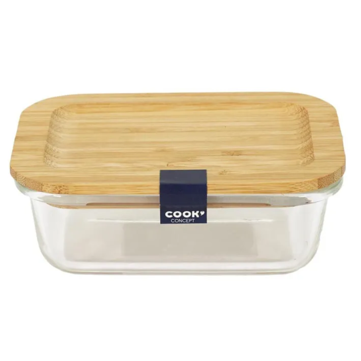 cook-concept-lunch-box-verre-bambou-repas-32-cl-transparent image 1