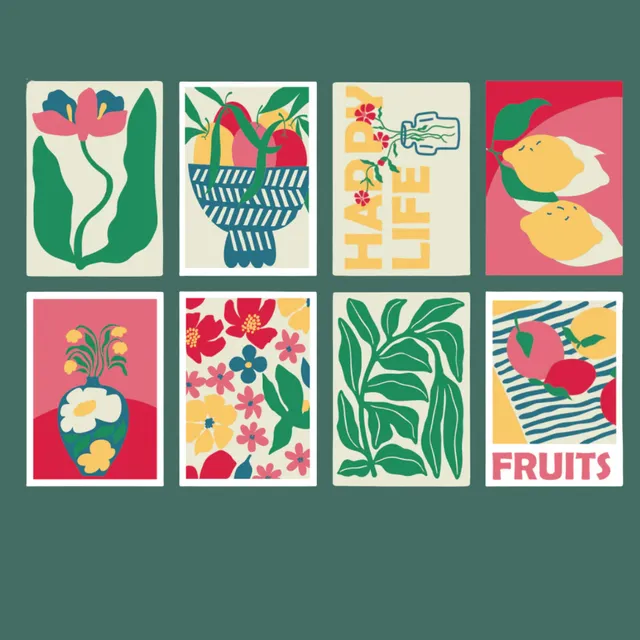 ecodis-peinture-num-ro-set-8-cartes-happy-life-peindre image 1