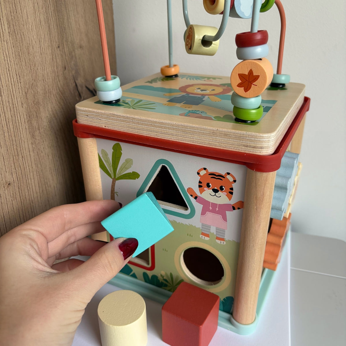 smallfoot-jungle-friends-cube-de-motricit-bois-animaux-jungle image 4