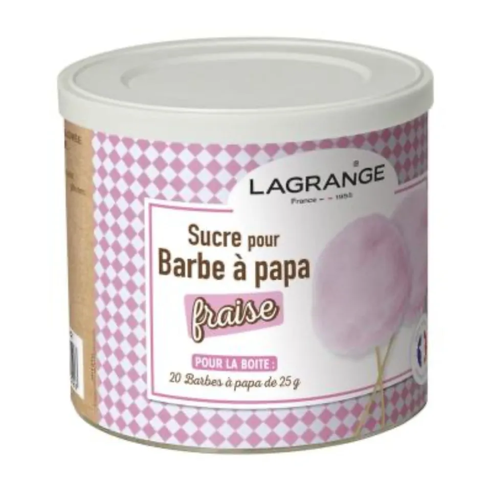 mes-courses-en-vrac-kit-cuisine-sucre-barbe-papa-fraise-500g image 1