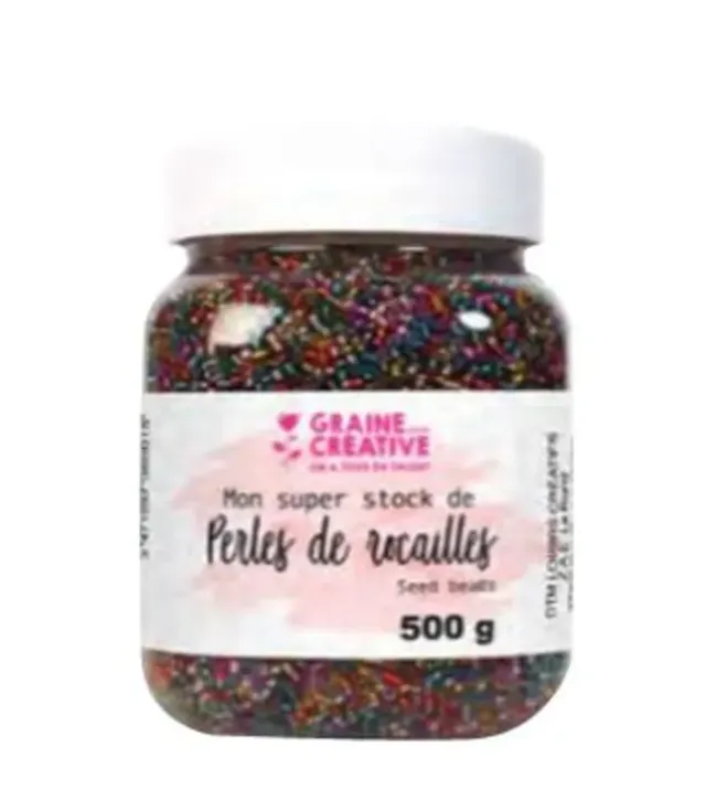 graine-cr-ative-perles-artisanales-translucides-500g-bijoux image 1