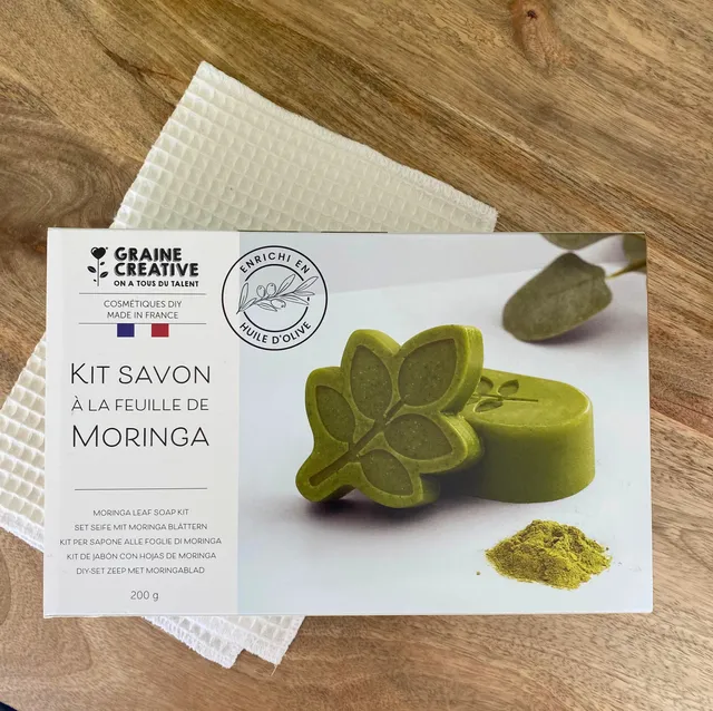 kit-diy-coffret-au-moringa-savon-solide-200-g image 1