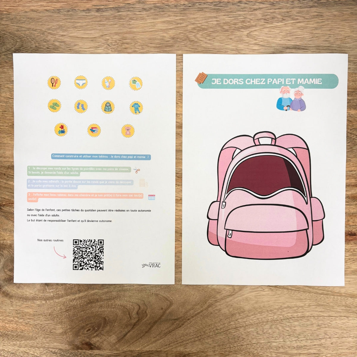 toasty-routines-tableau-apprentissage-je-dors-chez-papi-et-mamie image 2