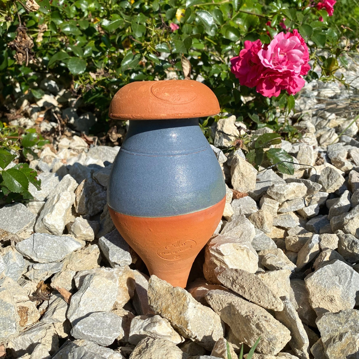 jamet-olla-planter-c-ramique-bleue-maill-e-0-5-l image 1
