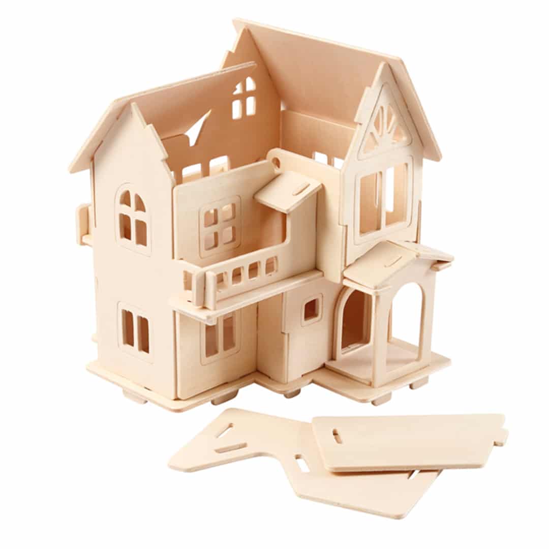 puzzle-3d-bois-maison-de-r-ve-33-pi-ces-peindre-5-ans image 3