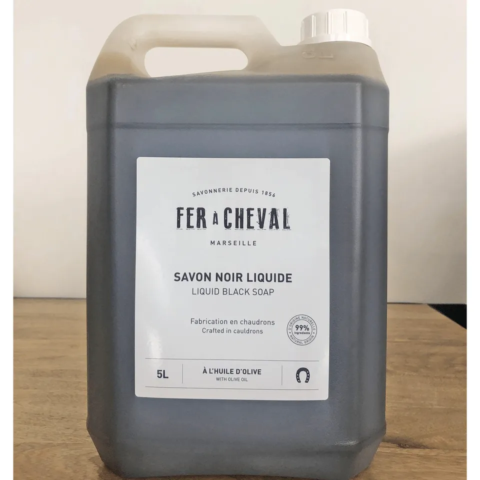 fer-cheval-savon-noir-liquide-m-nager-naturel-bidon-5-l image 1