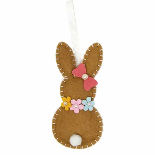 mini-kit-coudre-feutrine-lapin-10-cm-pendentif-p-ques image 1