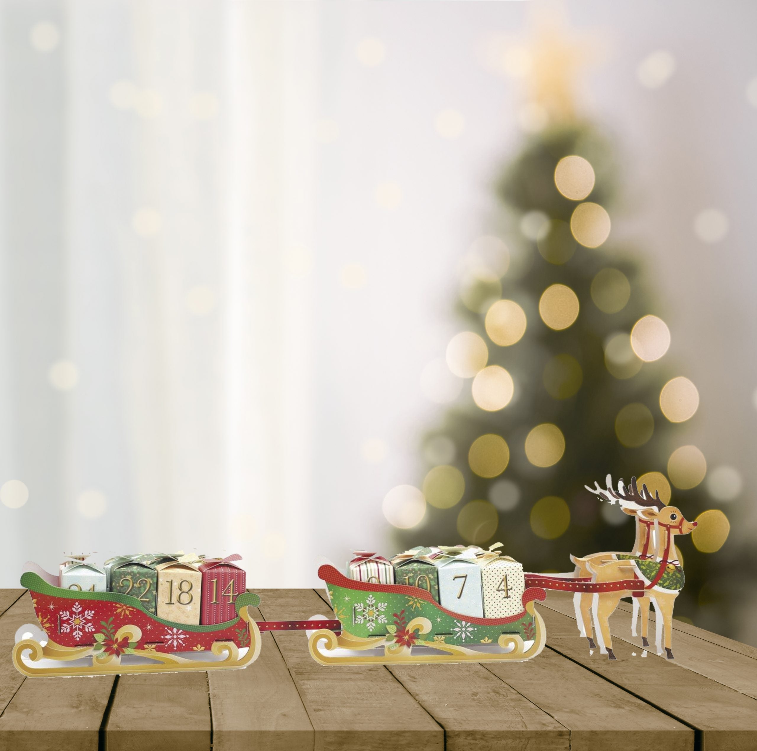 calendrier-avent-kit-rennes-traineaux-24-bo-tes-remplir image 1