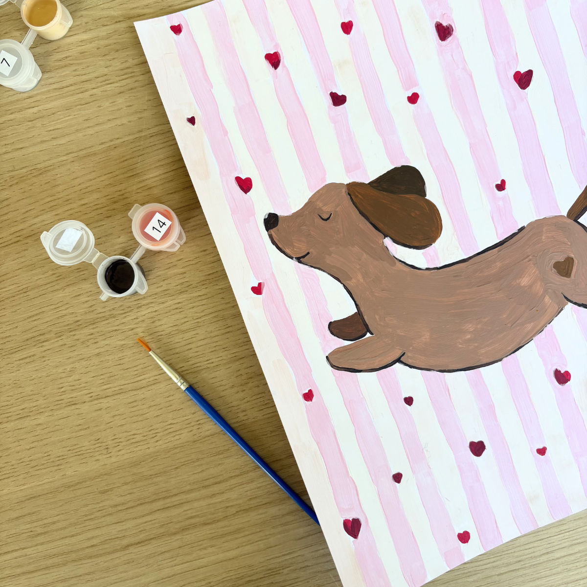 peinture-au-num-ro-chien-teckel-kit-a4-d-butant image 3
