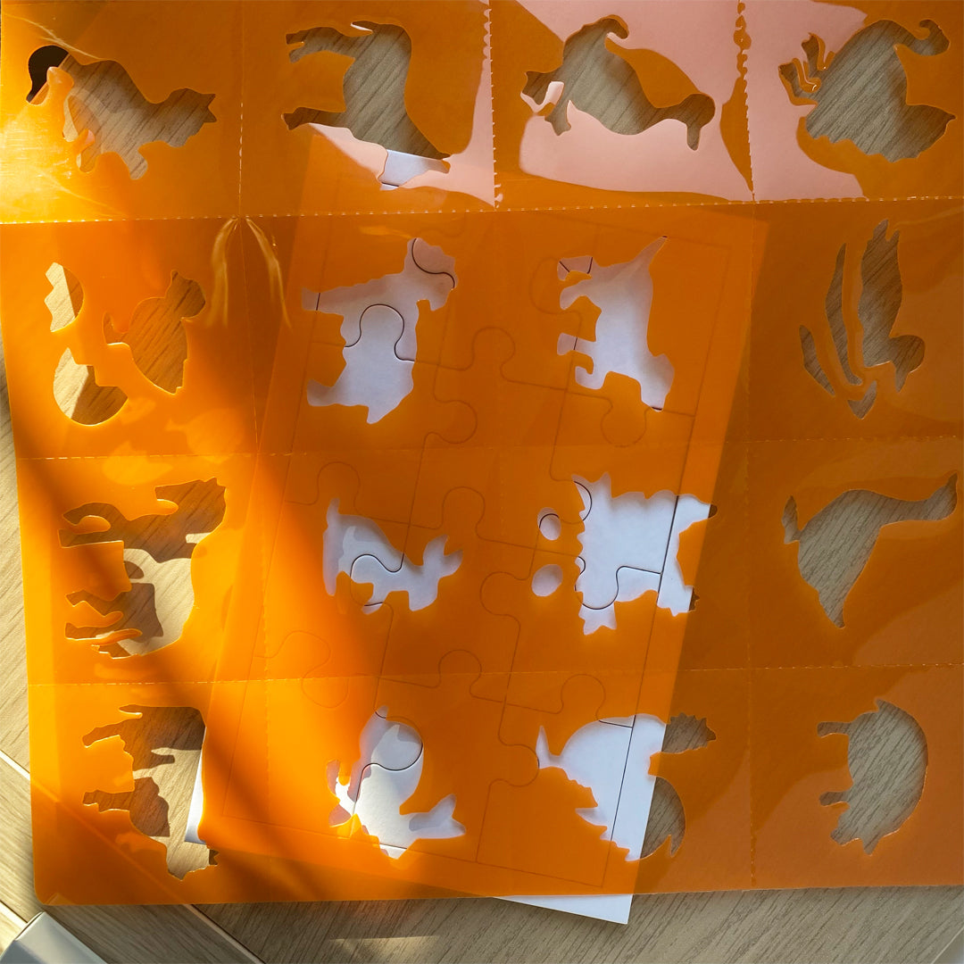 mes-courses-en-vrac-kit-puzzle-vierge-12-pi-ces-pochoir image 2
