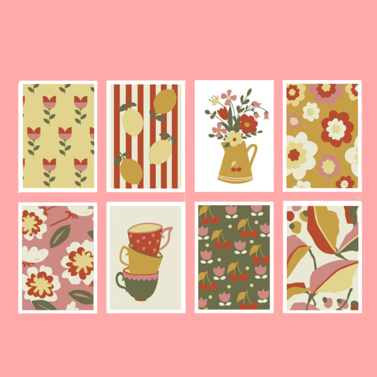 mes-courses-en-vrac-r-tro-d-co-peinture-num-ro-kit-8-cartes image 1