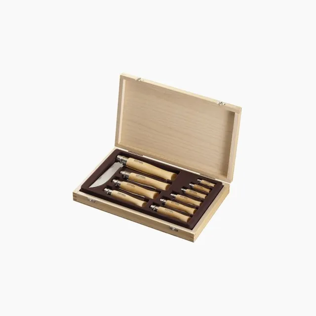 opinel-tradition-coffret-10-couteaux-inox-h-tre image 1