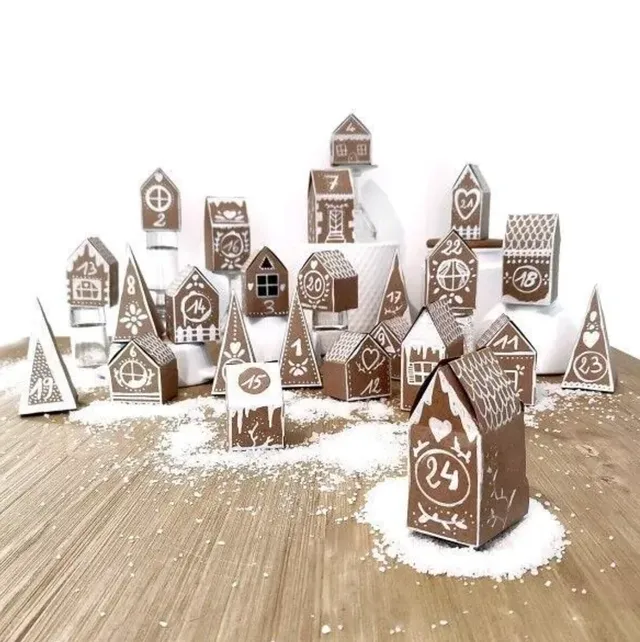 kit-calendrier-avent-village-kraft-24-bo-tes image 1