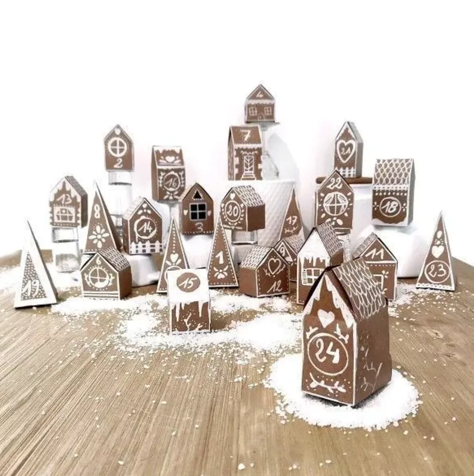 kit-calendrier-avent-village-kraft-24-bo-tes image 1