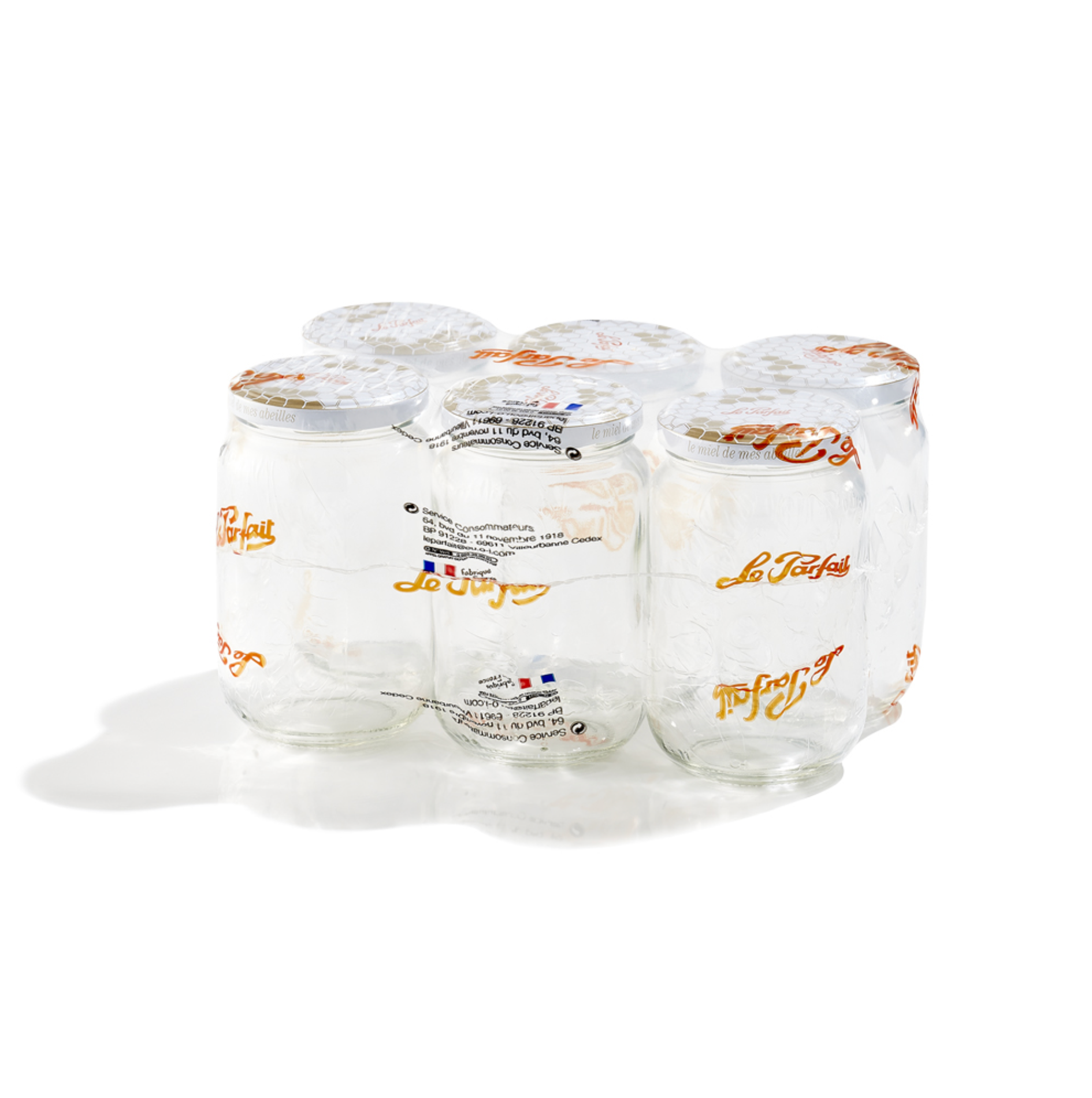 le-parfait-pots-miel-pack-6-bocaux-verre-385-ml image 3