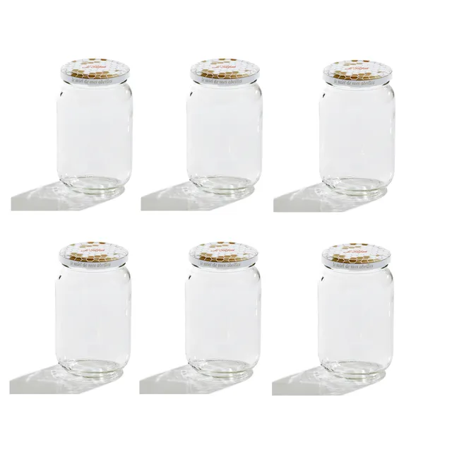 le-parfait-pots-miel-pack-6-bocaux-verre-385-ml image 1