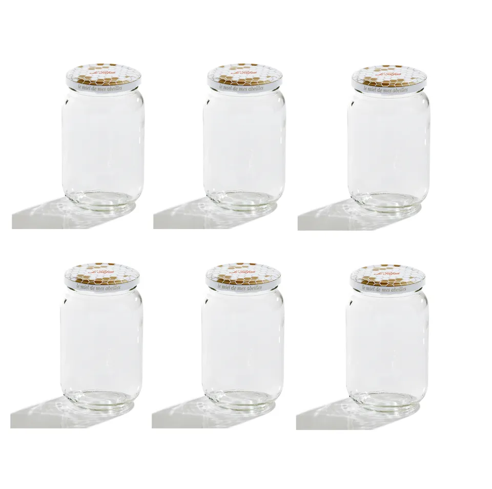 le-parfait-pots-miel-pack-6-bocaux-verre-385-ml image 1