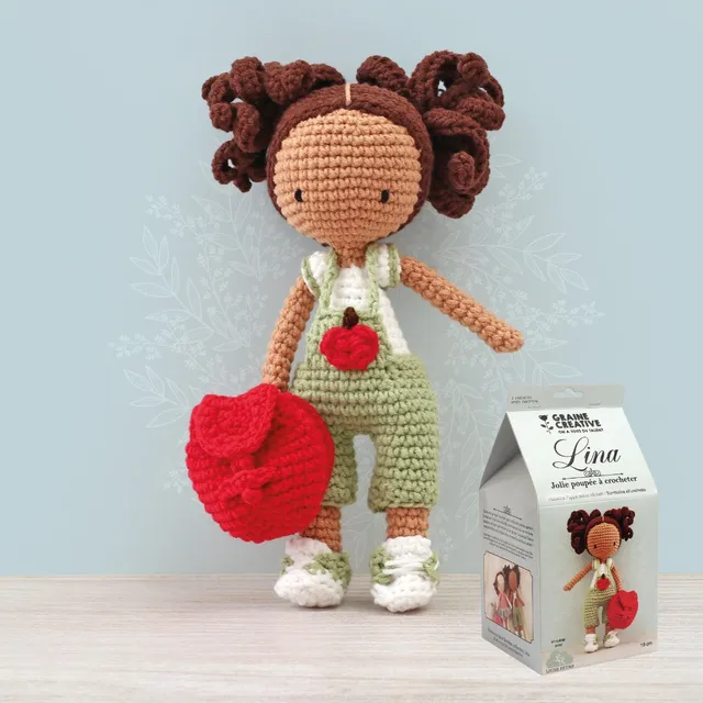 mes-courses-en-vrac-kit-crochet-poup-e-lina-19-cm image 1