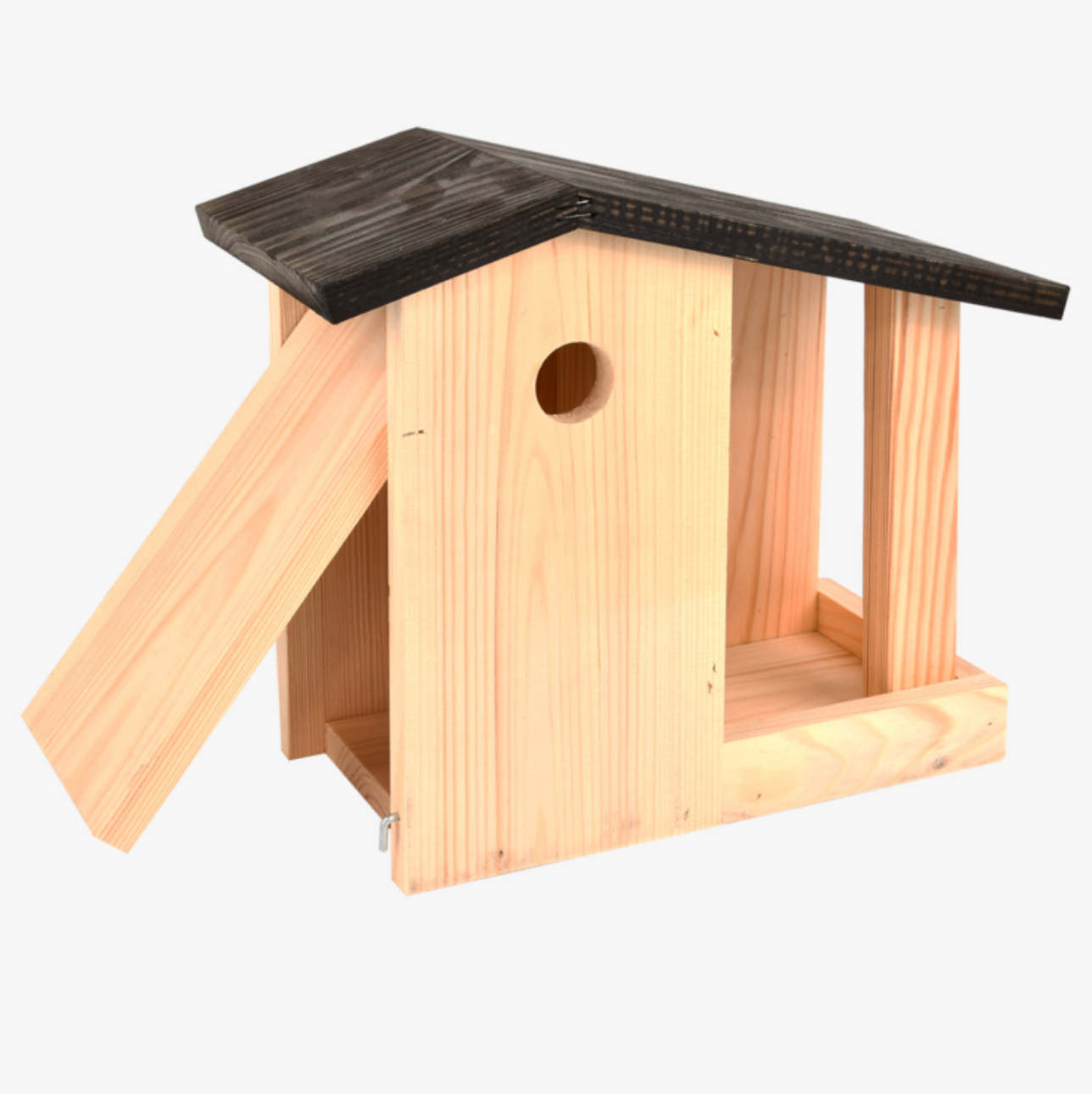 esschert-design-nichoir-mangeoire-2-en-1-bois-balcon image 1