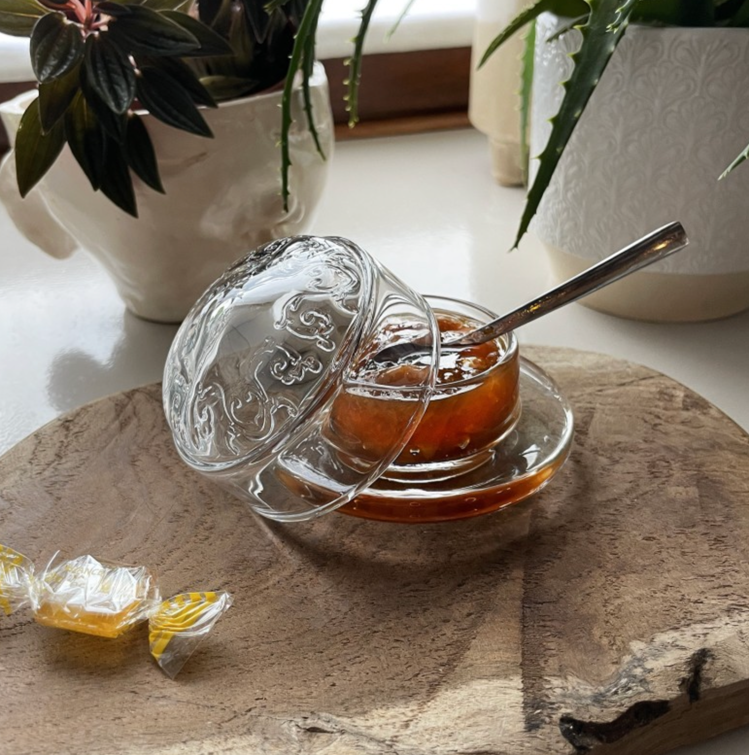 beurrier-confiturier-versailles-verre-cloche-7-cl-fabriqu-en-france image 1