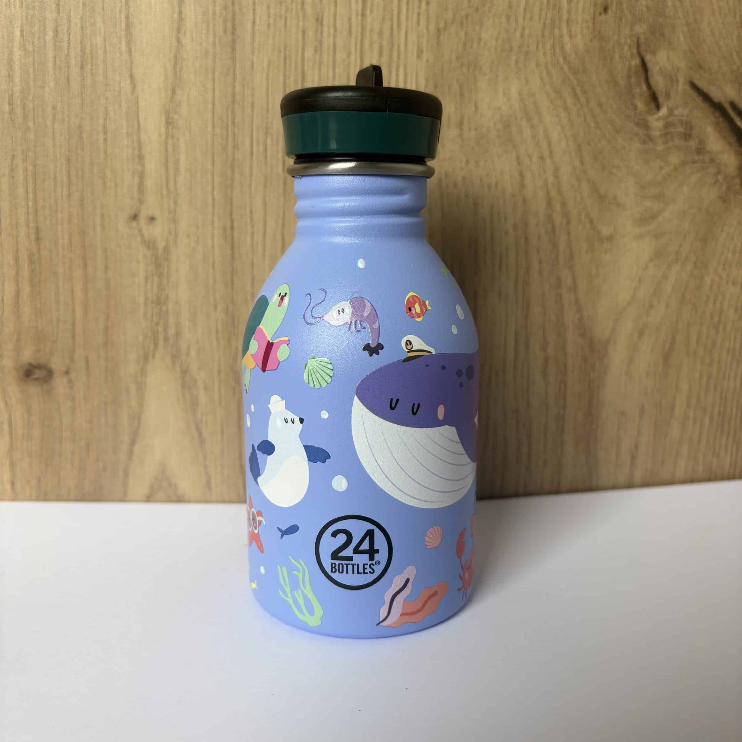 24bottles-gourde-urban-250-ml-ocean-friends-inox-enfant image 1