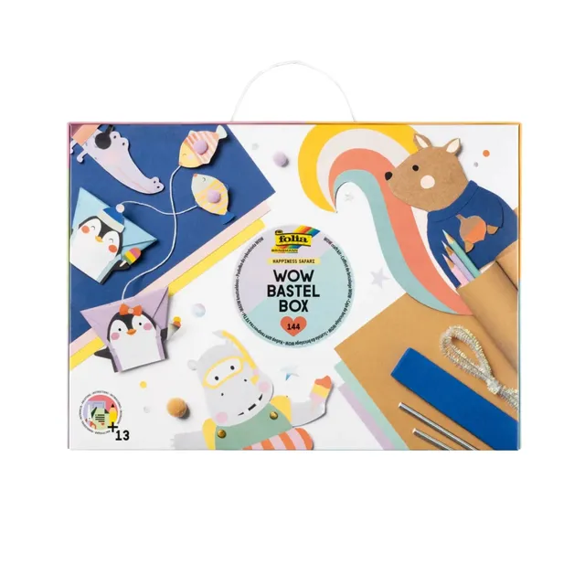 happiness-safari-mallette-bricolage-enfant-144-pi-ces-safari image 1