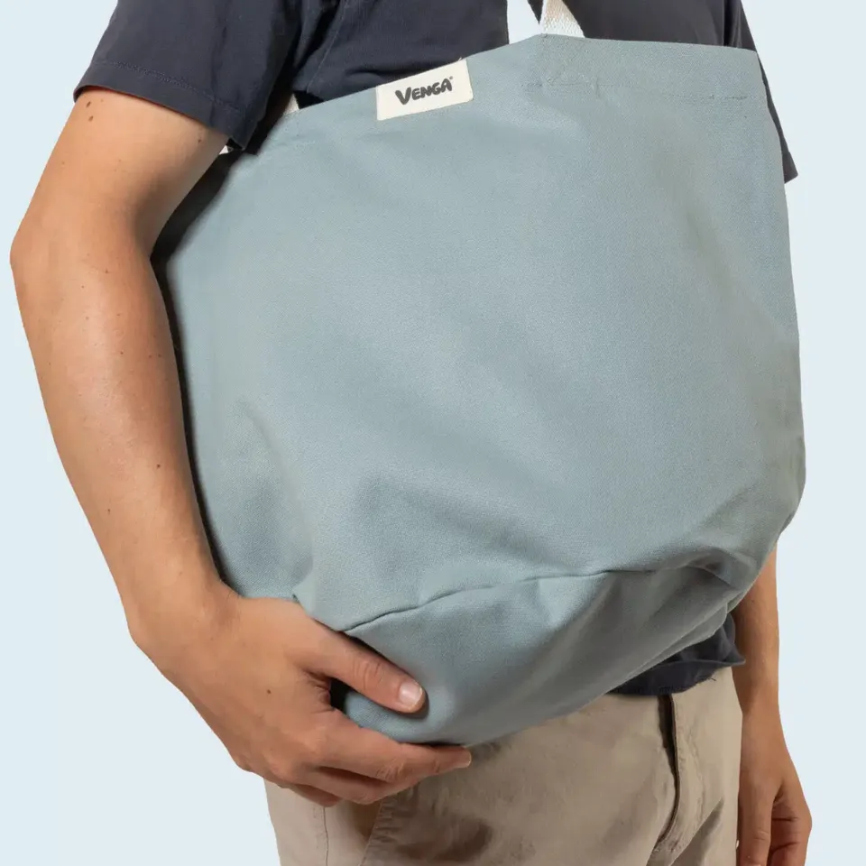 venga-city-sac-cabas-bleu-silex-coton-bio-gots image 1