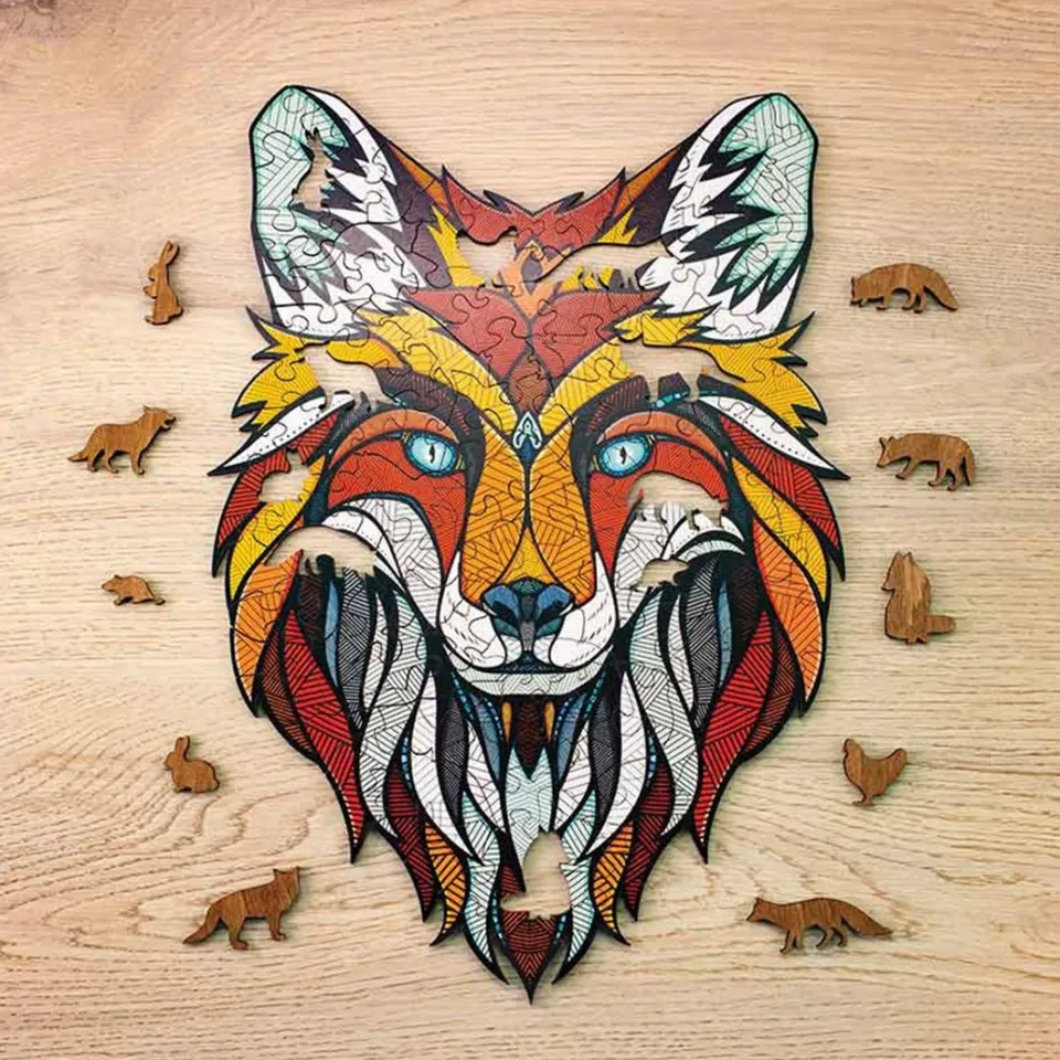 graine-cr-ative-puzzle-renard-puzzle-en-bois-141-pi-ces image 1