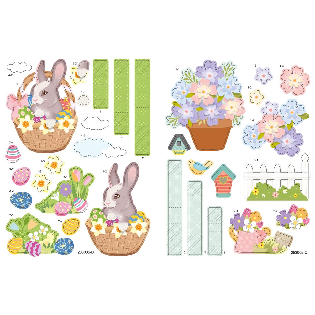 mes-courses-en-vrac-kit-2-cartes-3d-motif-printemps image 3