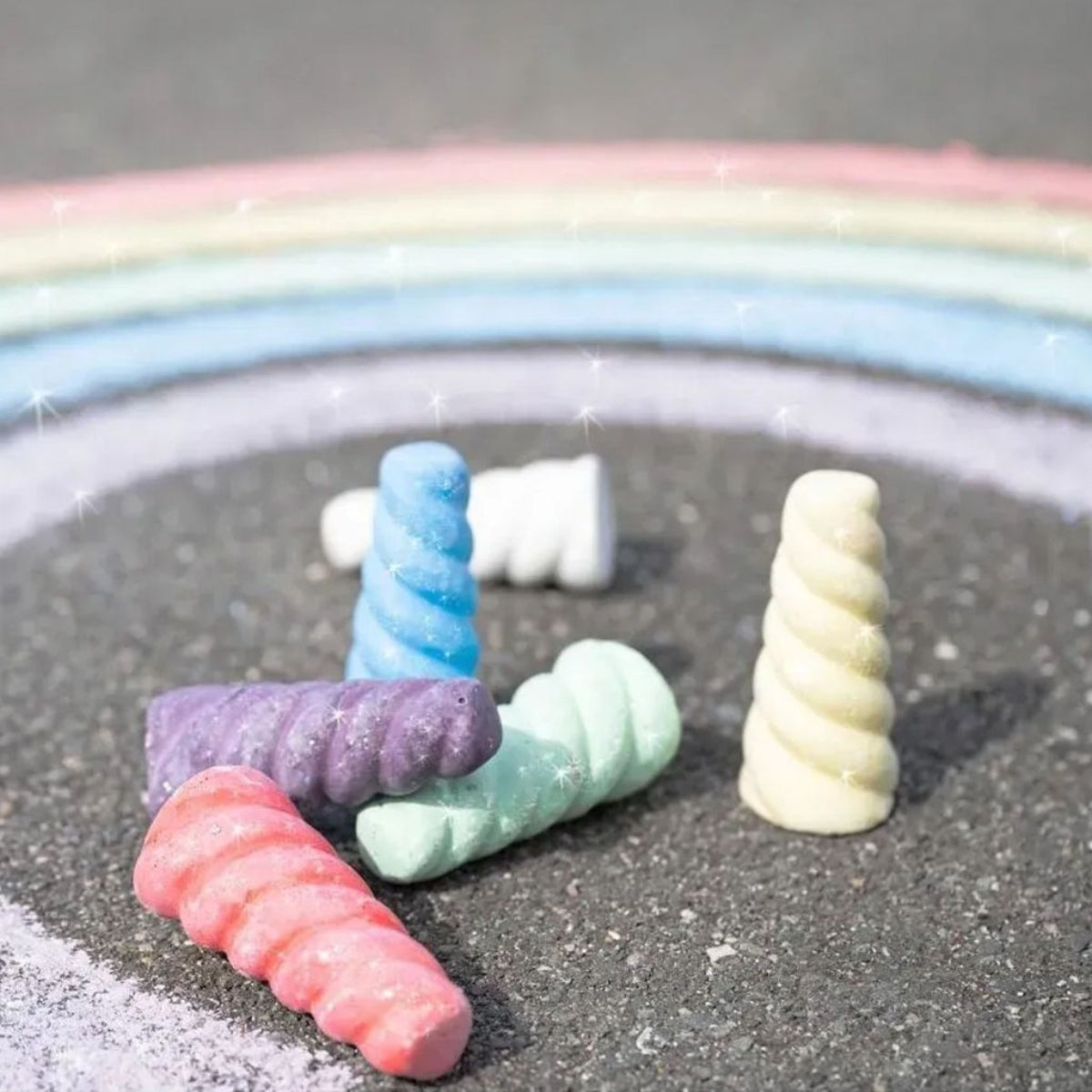 faber-castell-licorne-craies-trottoir-6-couleurs-paillet-es image 2