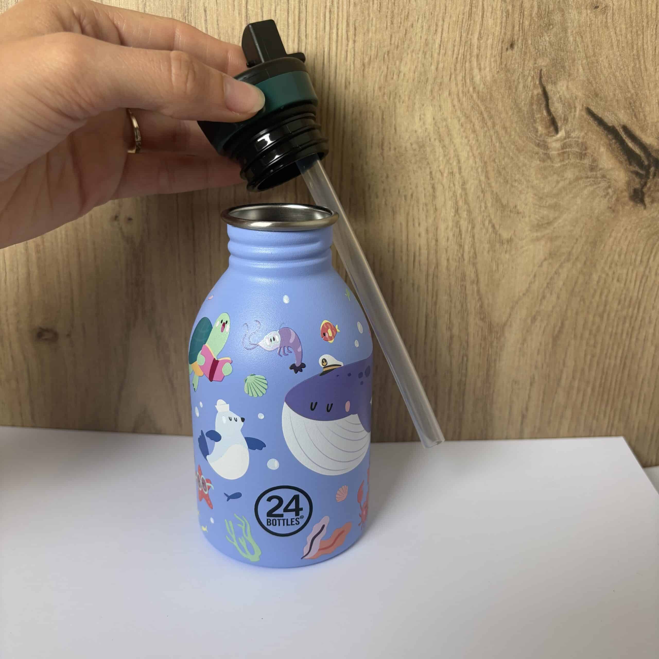 24bottles-gourde-urban-250-ml-ocean-friends-inox-enfant image 3