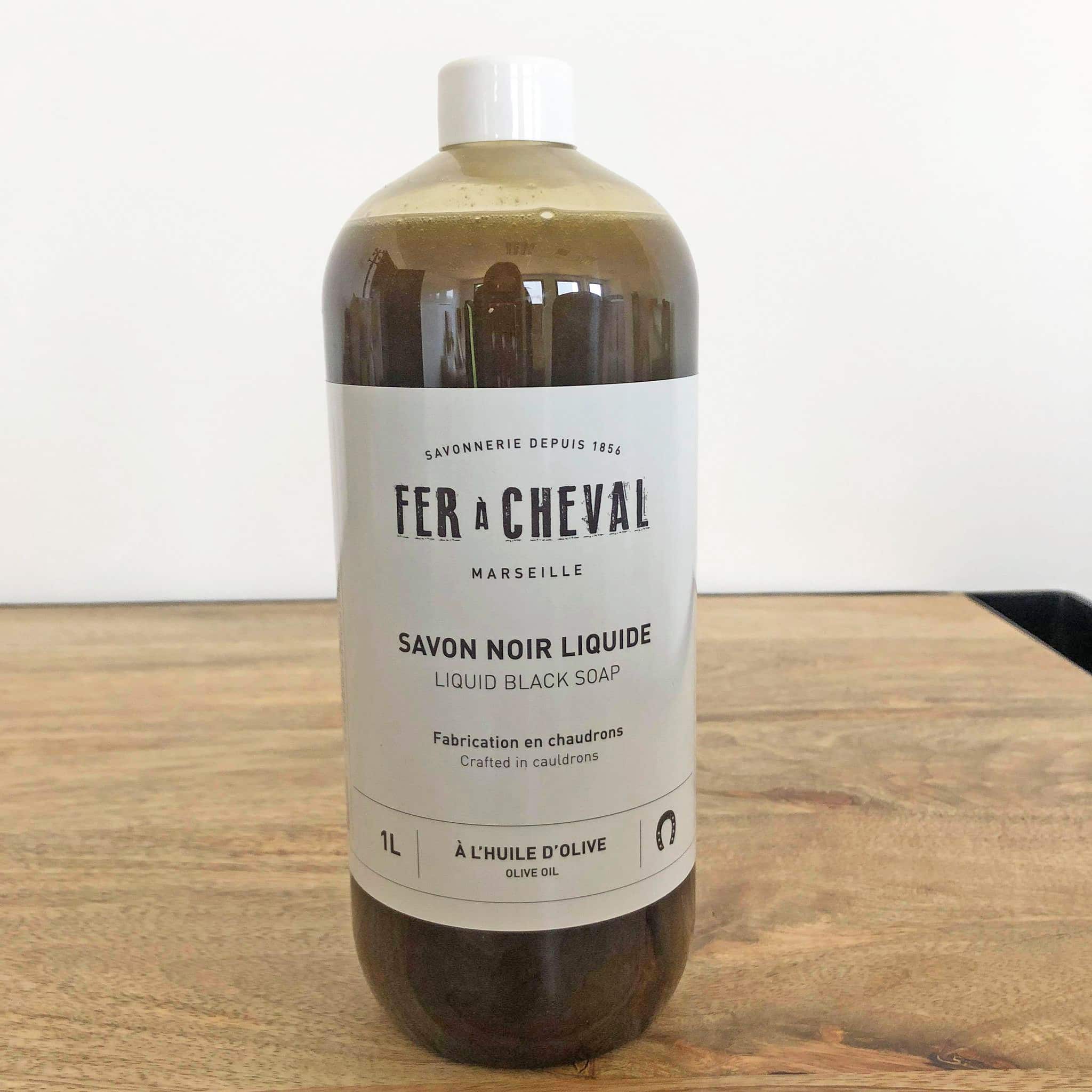 fer-cheval-savon-noir-liquide-m-nager-naturel-1l-olive image 1
