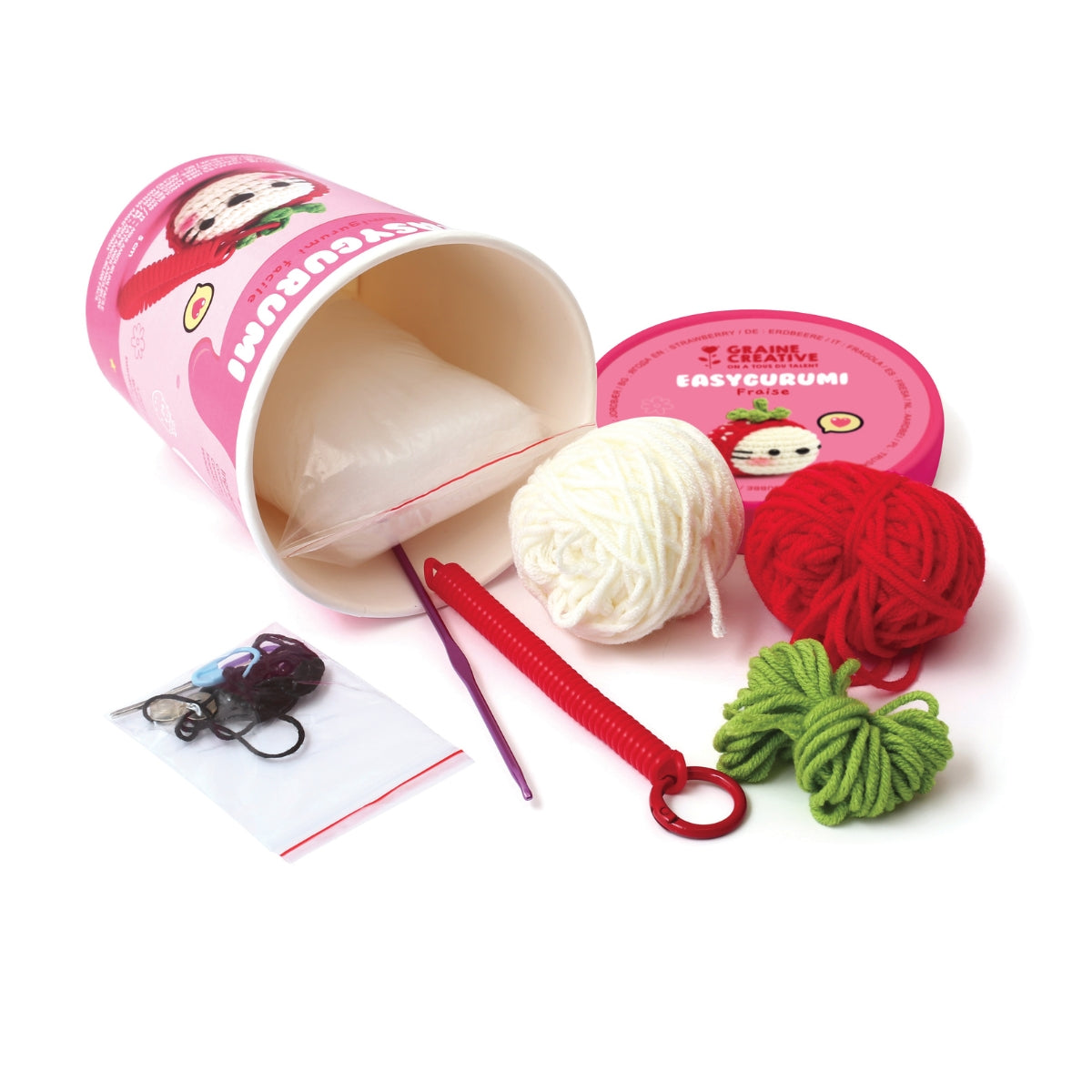 mes-courses-en-vrac-easygurumi-fraise-kit-crochet-amigurumi image 4