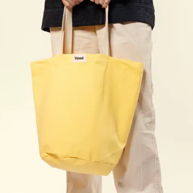venga-city-sac-cabas-jaune-banane-coton-bio image 1