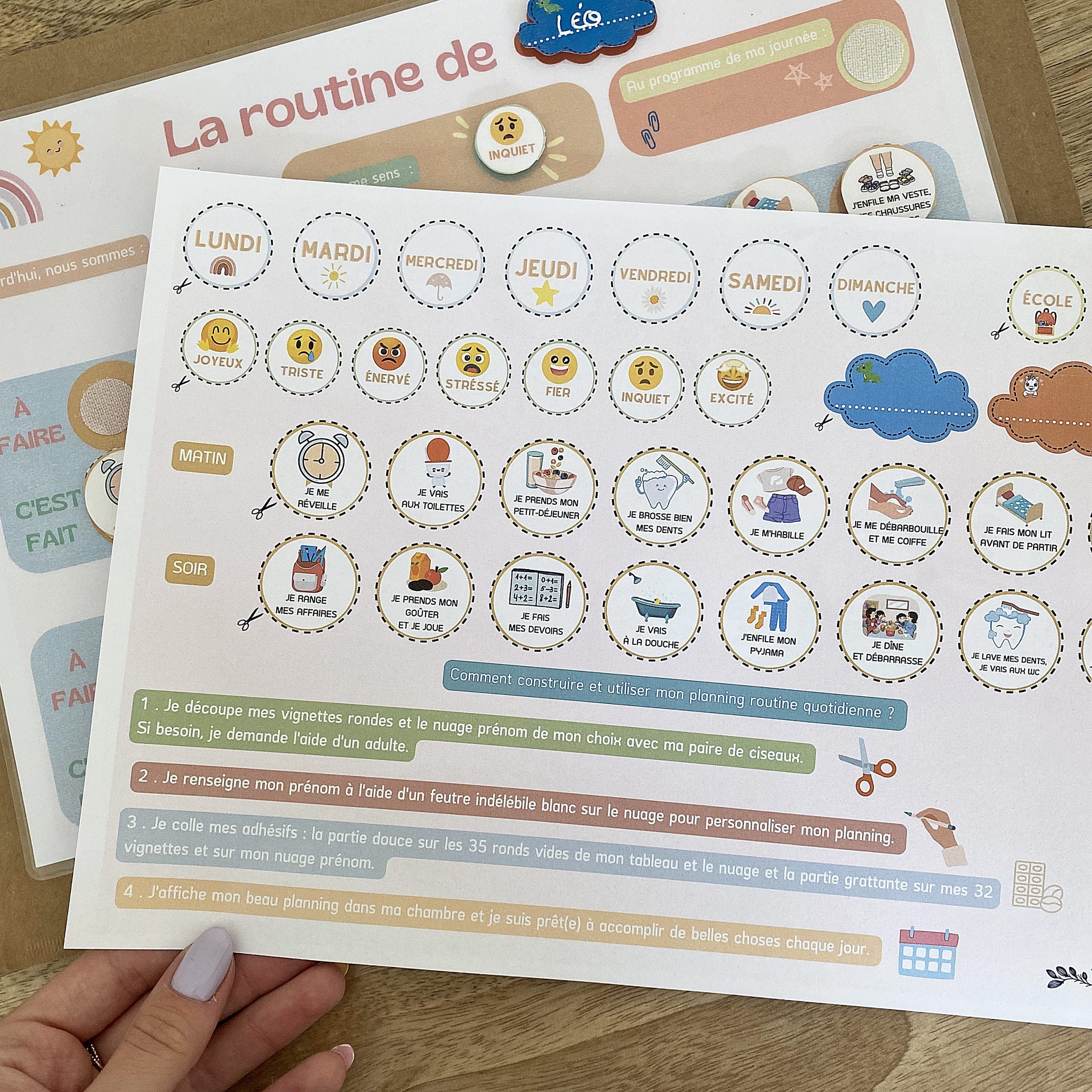 mes-courses-en-vrac-routine-jour-tableau-enfant-matin-soir image 4