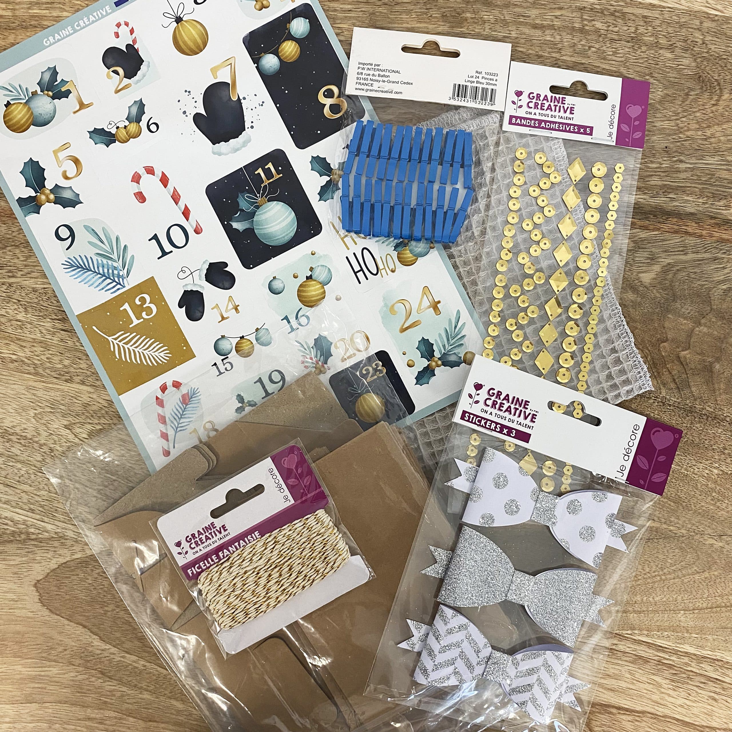kit-calendrier-de-l-avent-24-bo-tes-kraft-remplir image 2