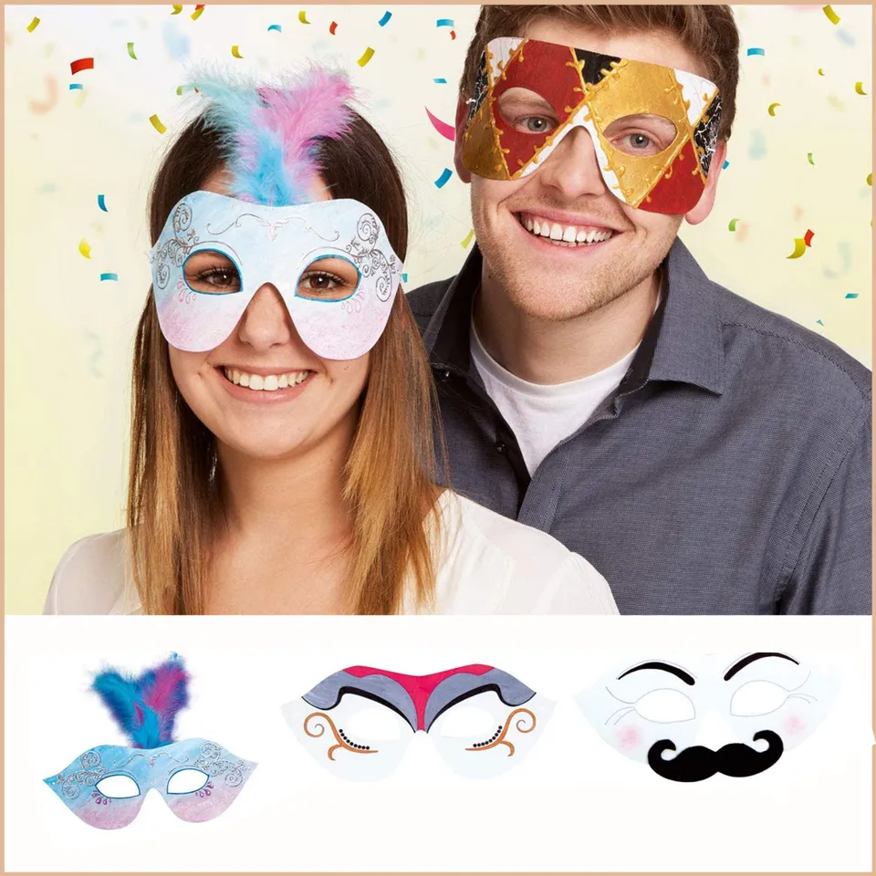 mes-courses-en-vrac-masques-carnaval-kit-d-guisement-carton-x6 image 1