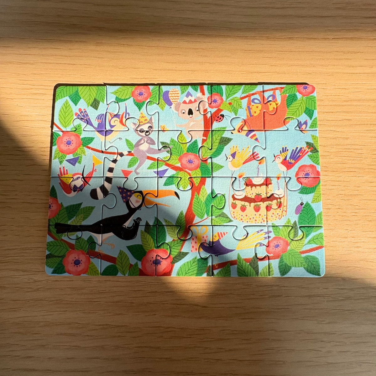 mes-courses-en-vrac-mini-puzzle-anniversaire-20-pi-ces-jungle-10x14 image 2