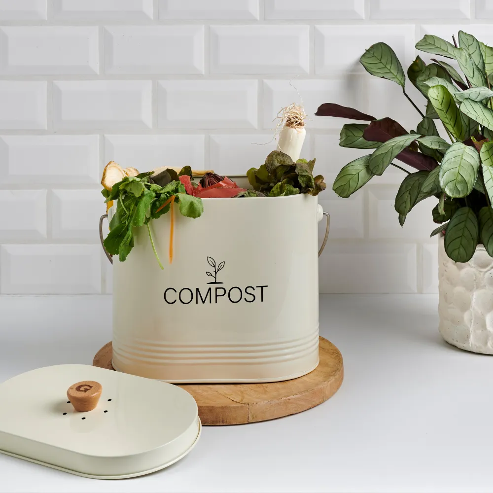 guillouard-luciole-seau-compost-7l-beige-filtre-charbon image 2