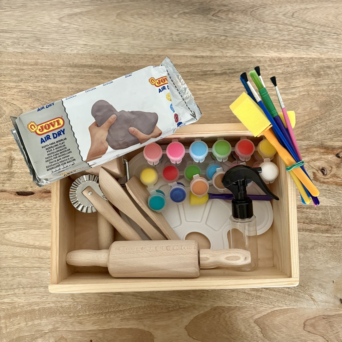dibys-kit-argile-grise-autodurcissante-outils-cuisine-enfant image 1