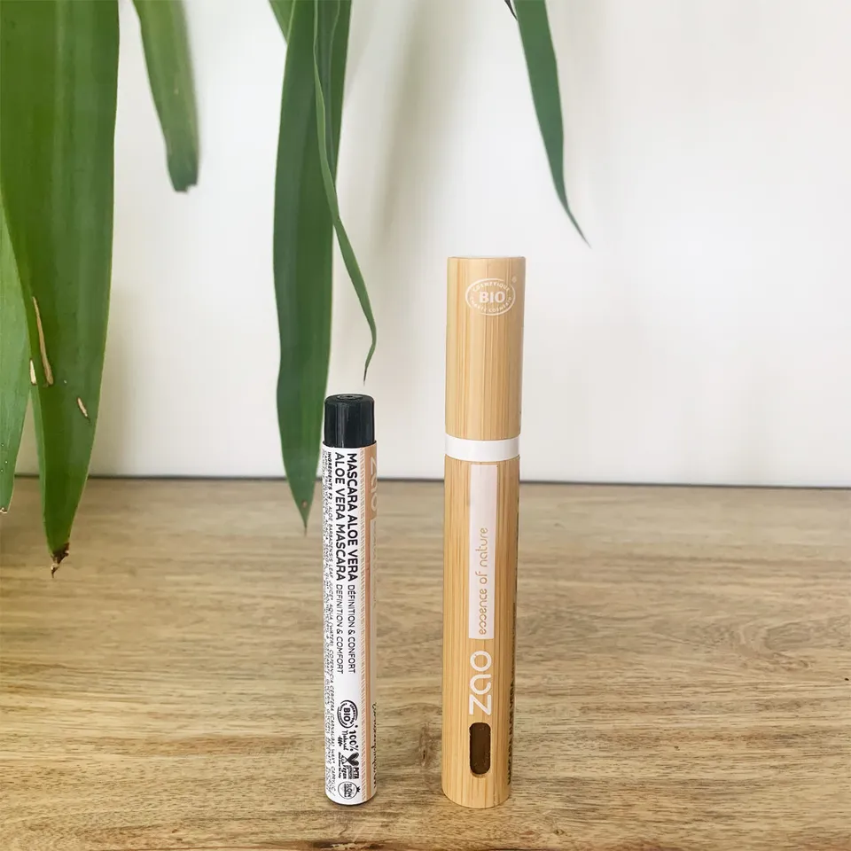 zao-mascara-rechargeable-091-brun-fonc-7-ml-aloe-vera image 1