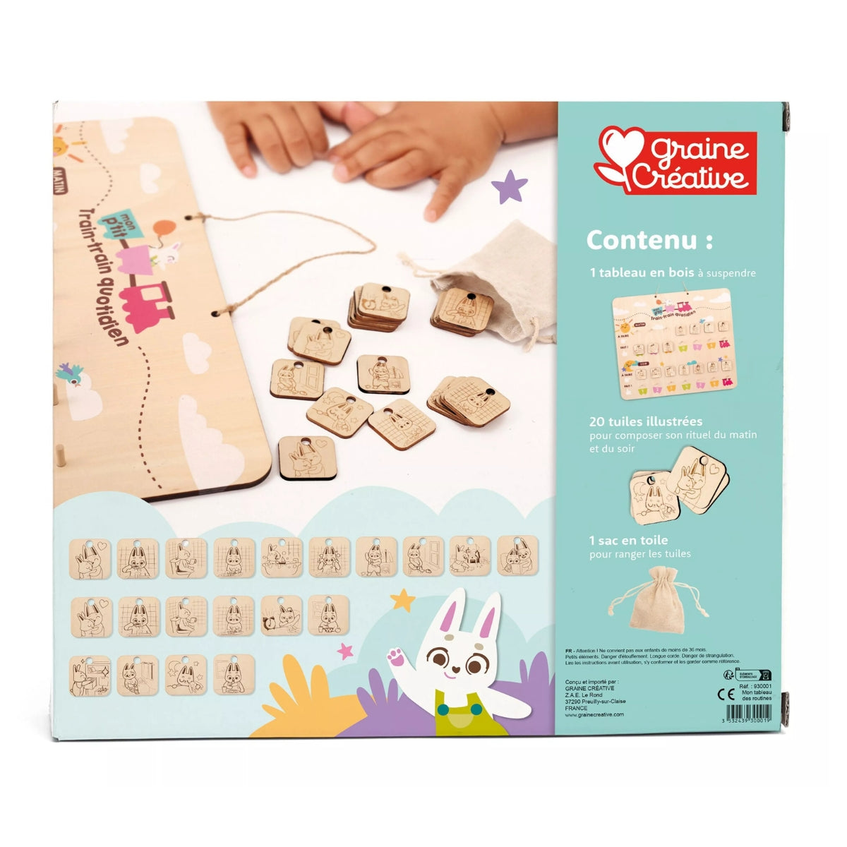 graine-cr-ative-tableau-routines-bois-enfant-cartes image 2