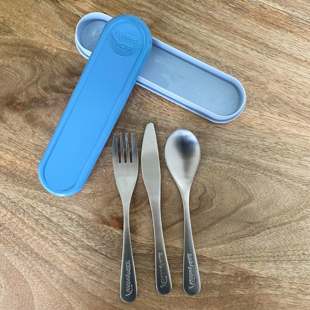 maped-picnik-set-3-couverts-inox-bo-te-bleue image 1