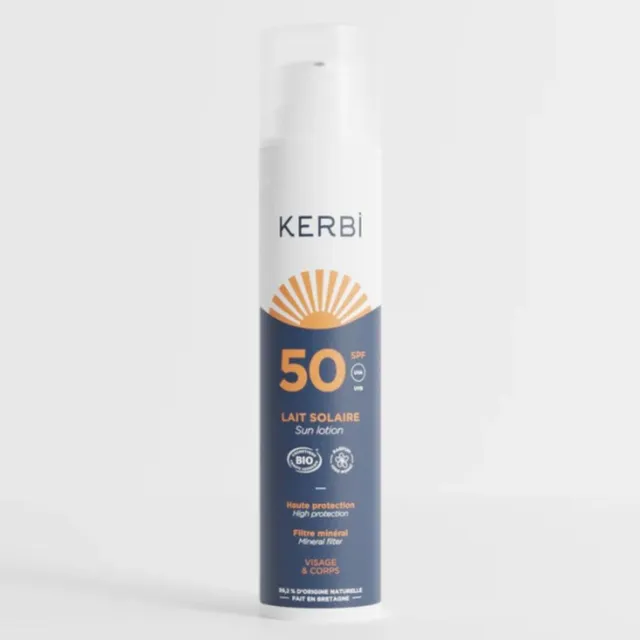 kerbi-lait-solaire-mono-spf50-bio-fluide-100g image 1