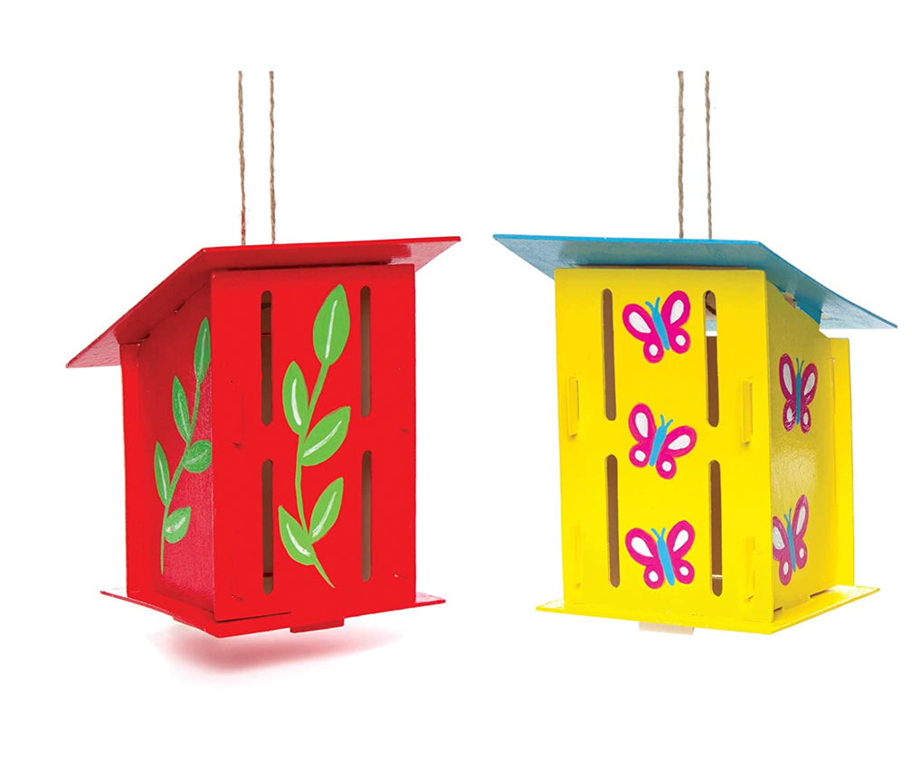 baker-ross-kit-2-cabanes-papillons-bois-construire-25-6-cm image 1