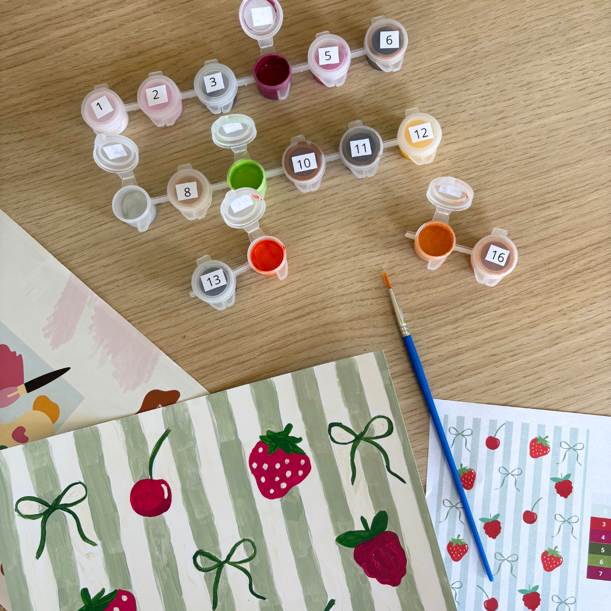 mes-courses-en-vrac-peinture-au-num-ro-fruits-rouges-a4 image 6