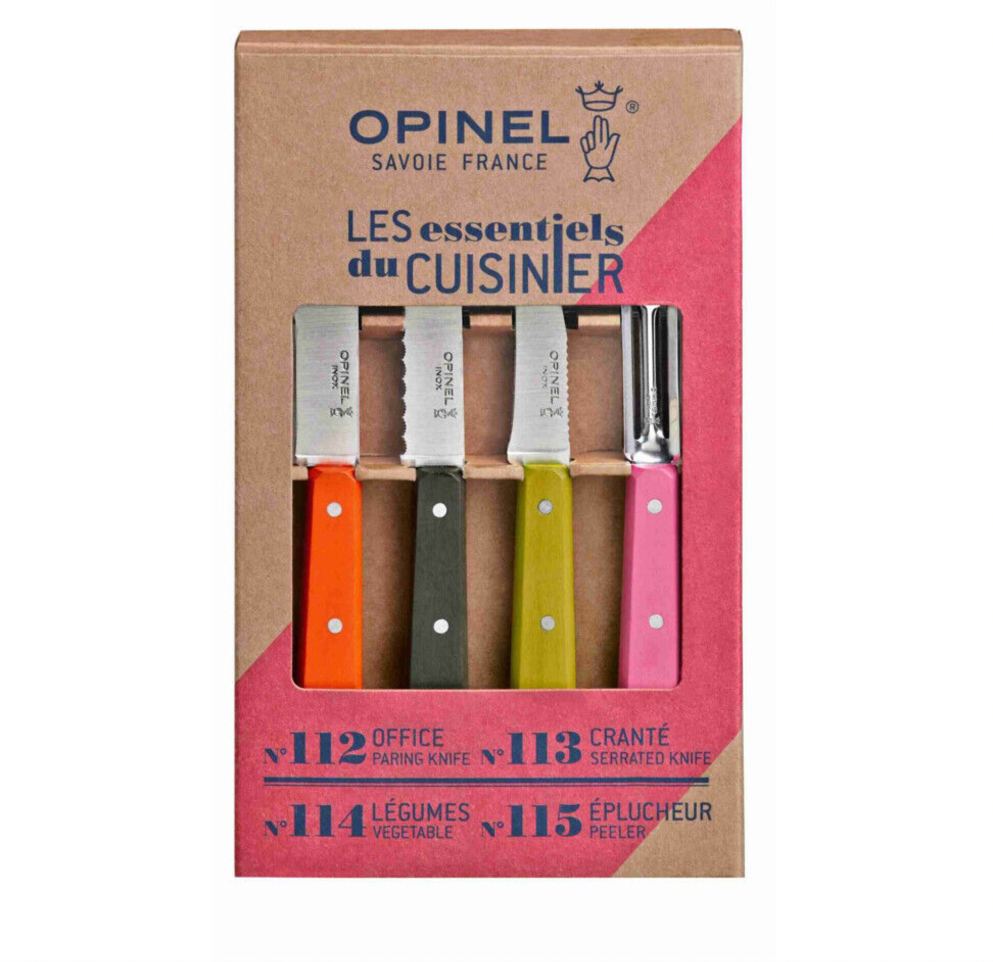 opinel-essentiels-fifties-bo-te-4-couteaux-n112-n113-n114-n115 image 1